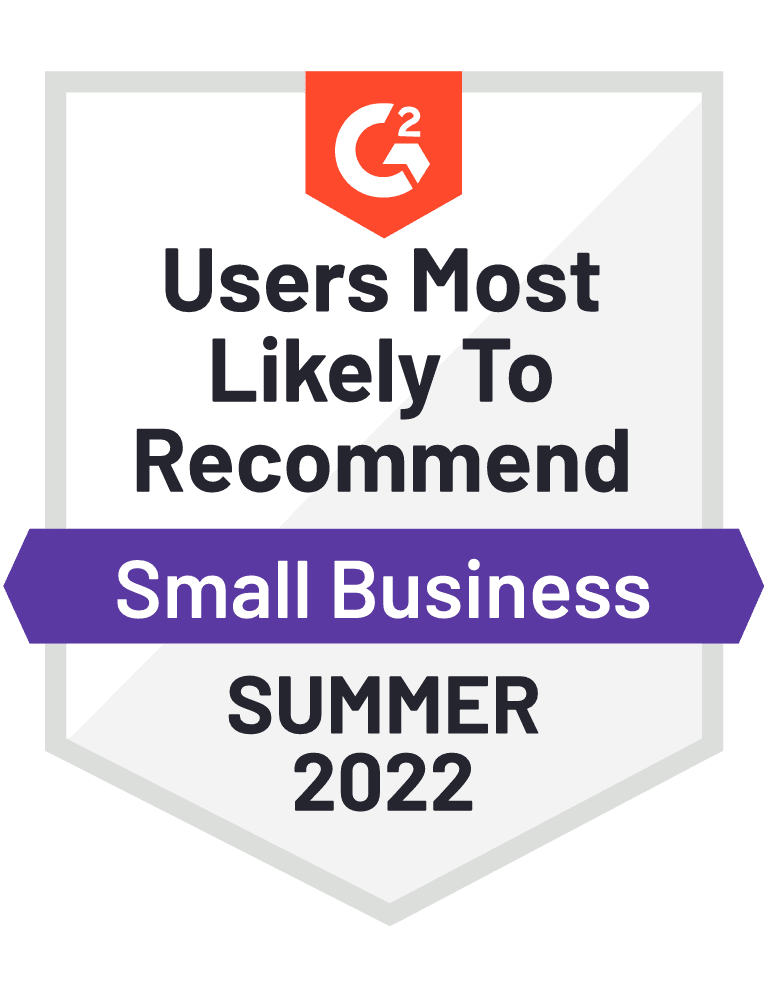 G2 Most Likely to Recommend - Summer 2022