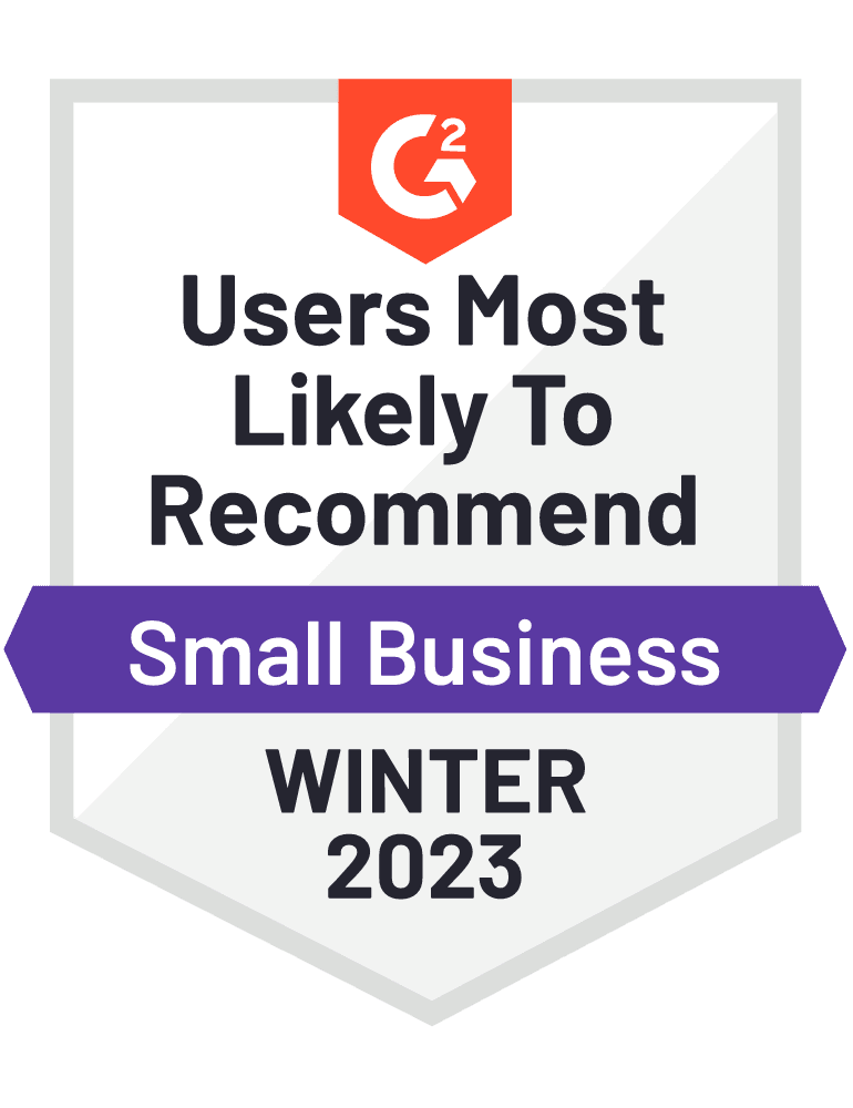 G2 Most Likely to Recommend - Winter 2023
