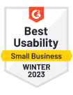 G2 Best Usability - Winter 2023