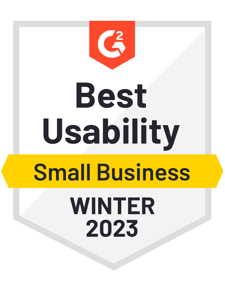 G2 Best Usability - Winter 2023