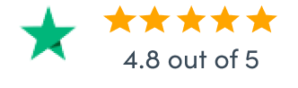 4.8 out of 5 on Trust Pilot
