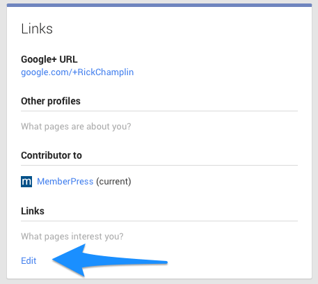 google+ profile link block