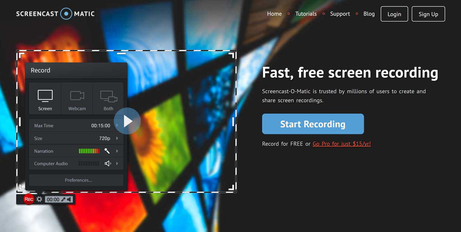 Create a screencast video