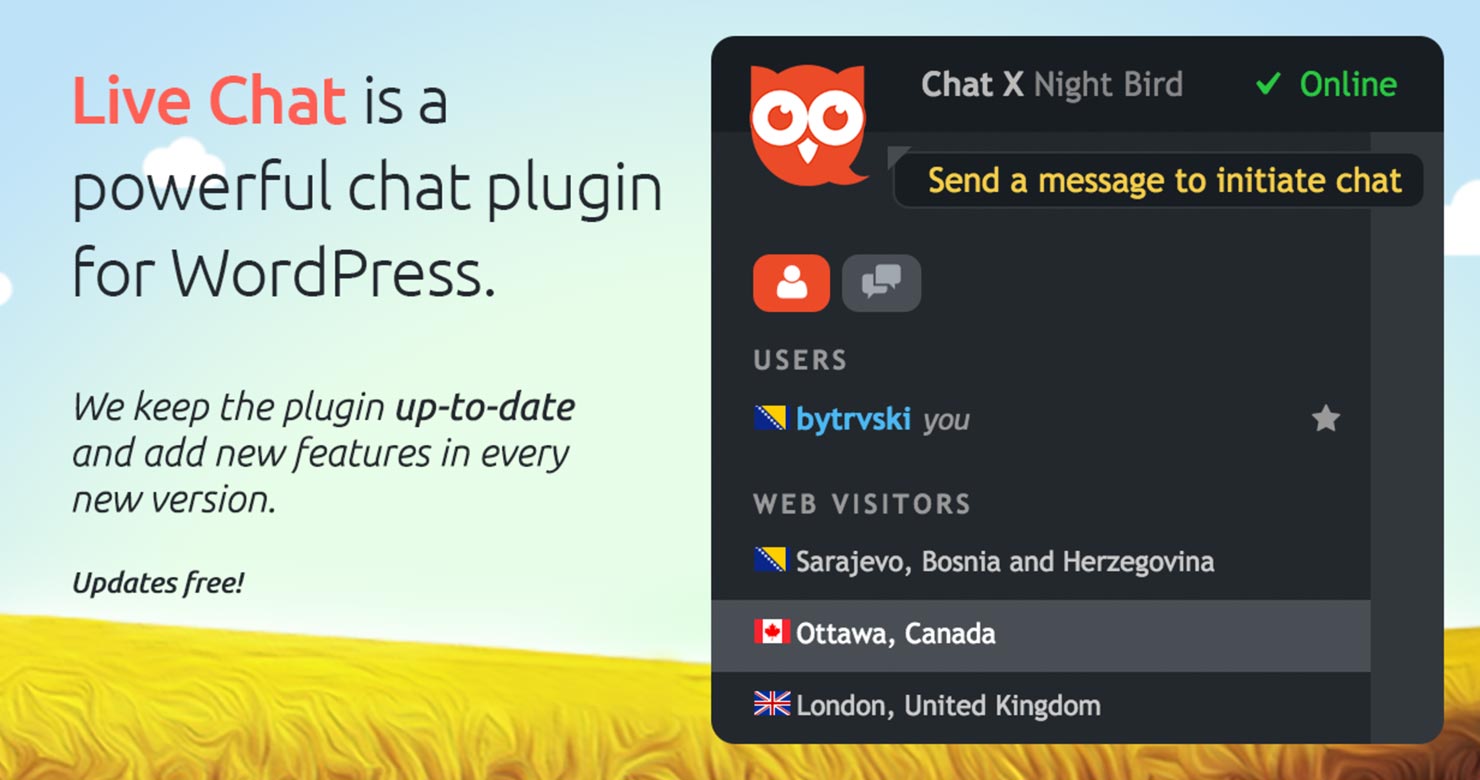 WP Live Chat Support. 