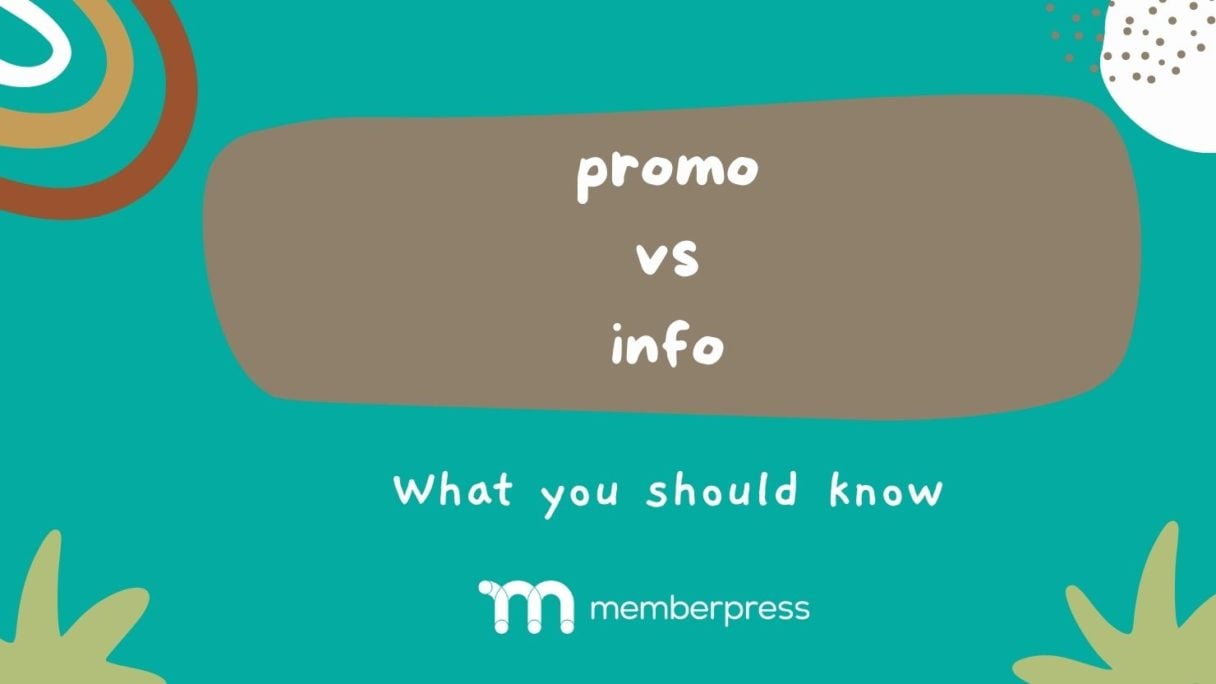 promotion content vs informational content