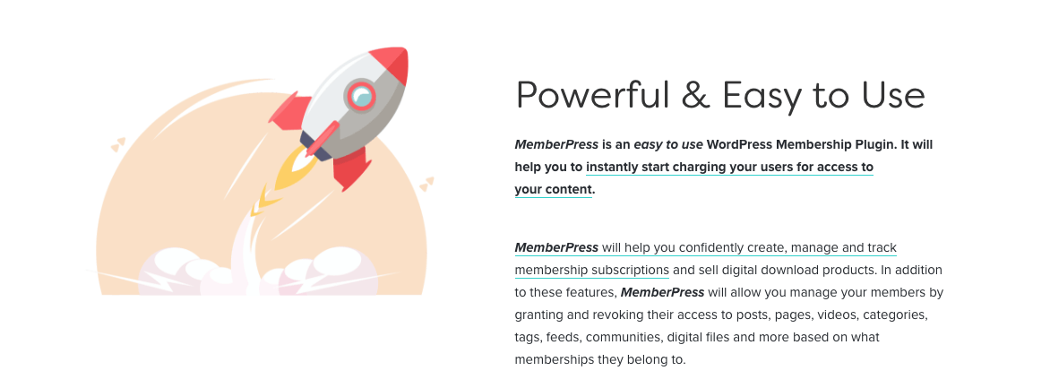 El plugin MemberPress.