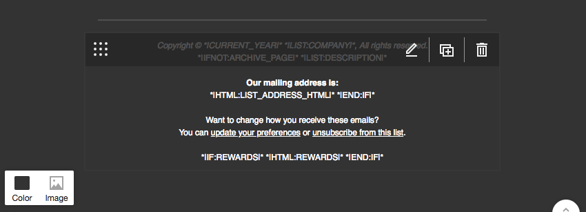 Editing unsubscribe text.