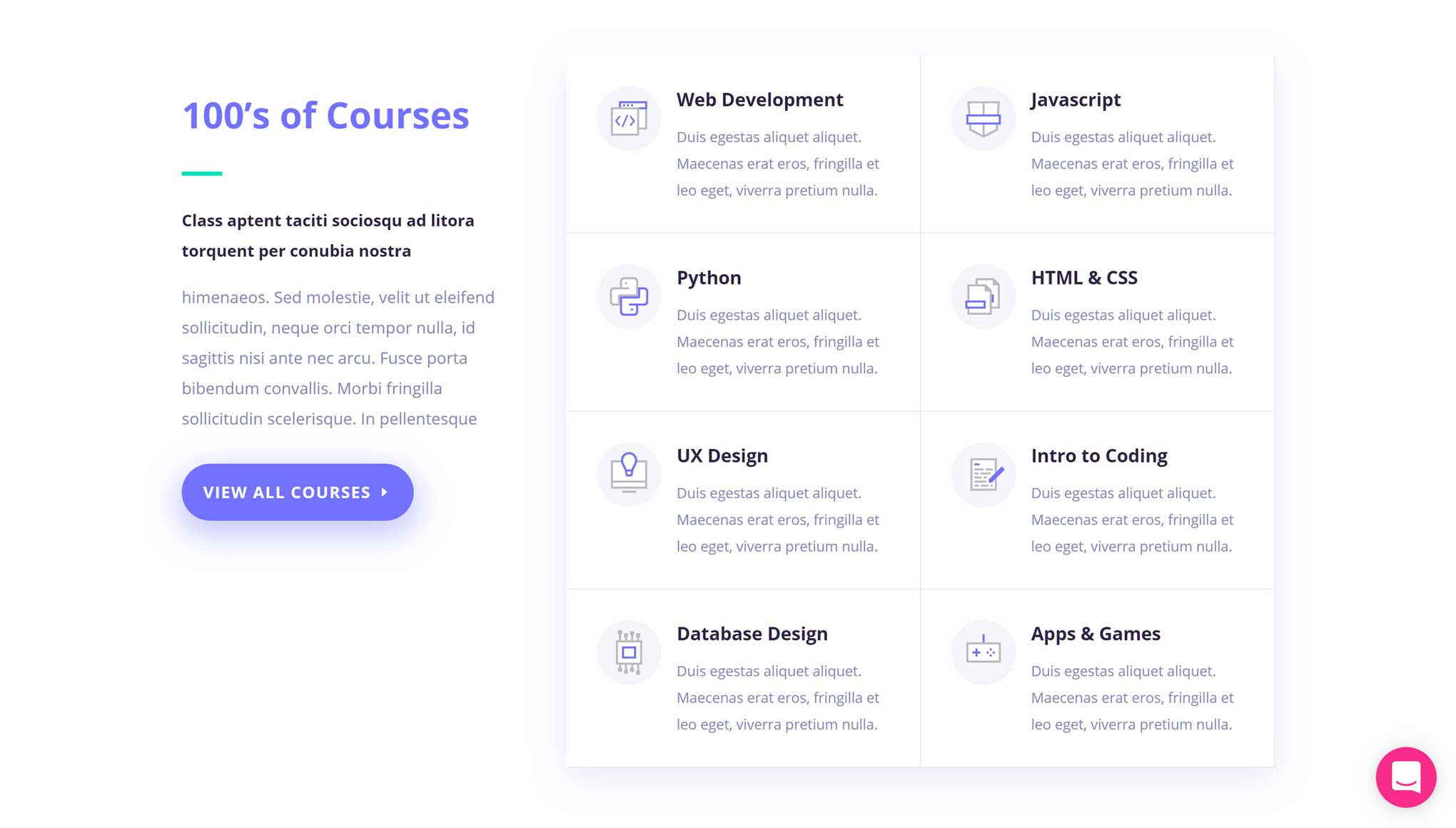 Divi Course List