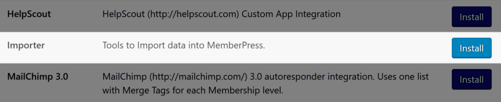 MemberPress Importer Add-on