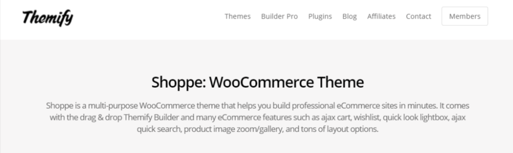 Shoppe WordPress theme