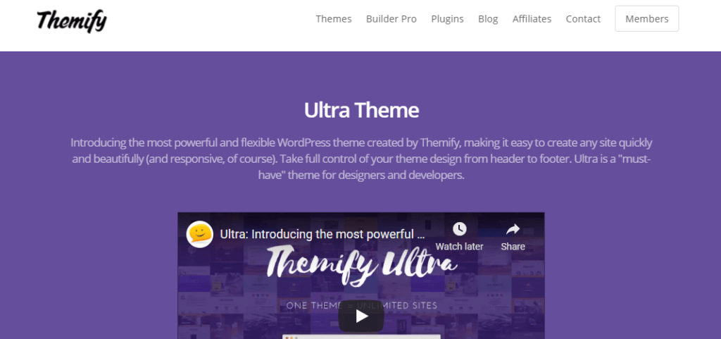 Themify Ultra WordPress theme