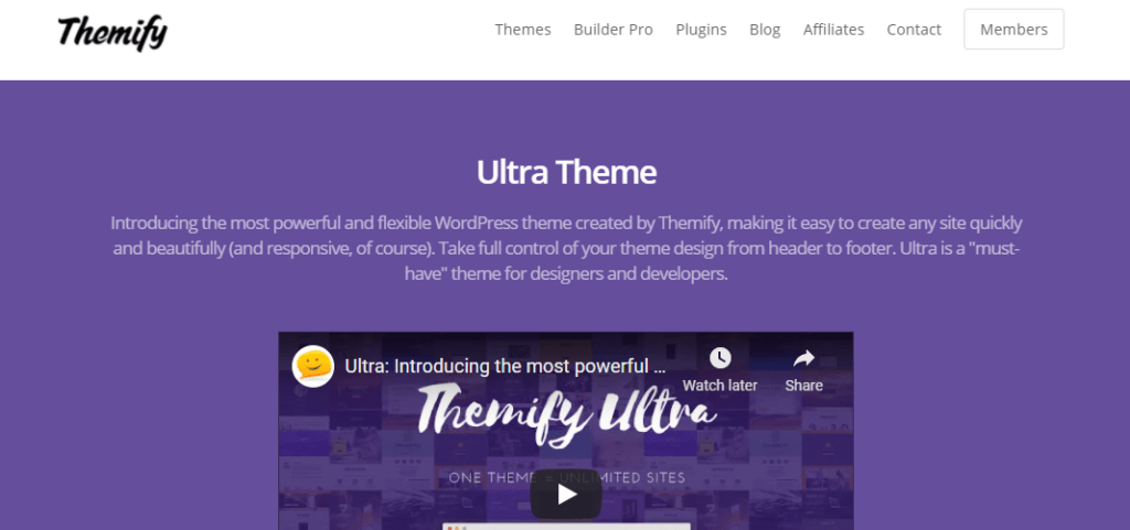 Tema WordPress Themify Ultra