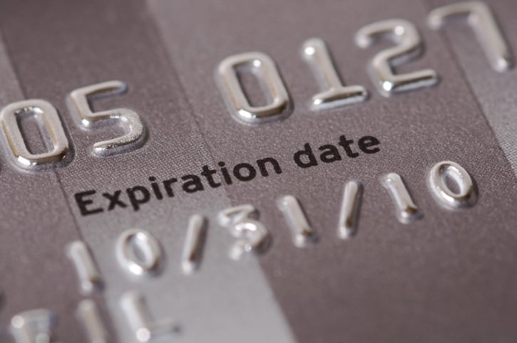 Credit card expiration date