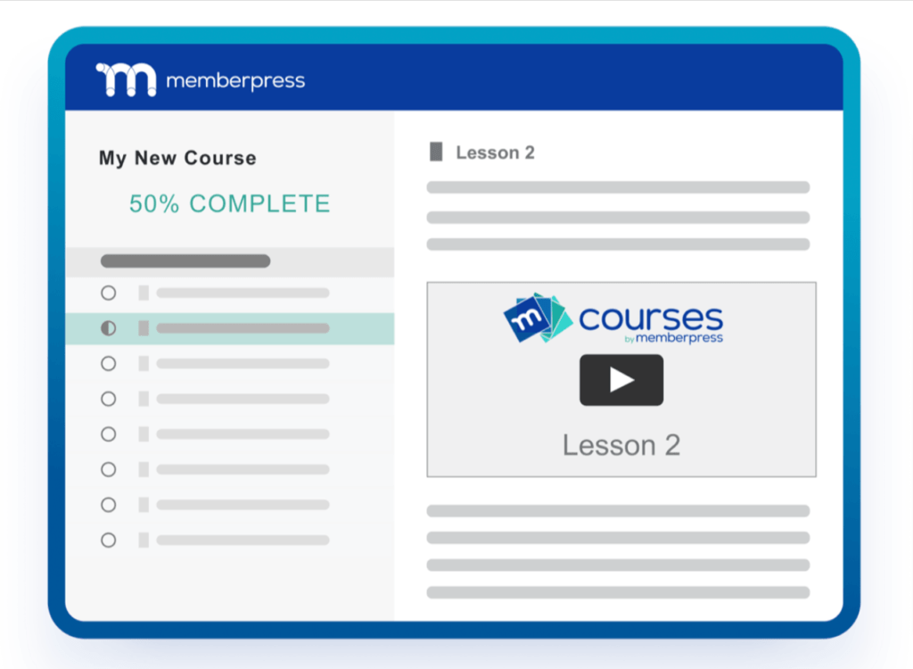 MemberPress Cursos WordPress LMS característica