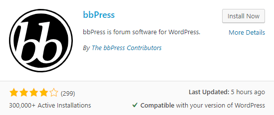 The bbPress plugin.