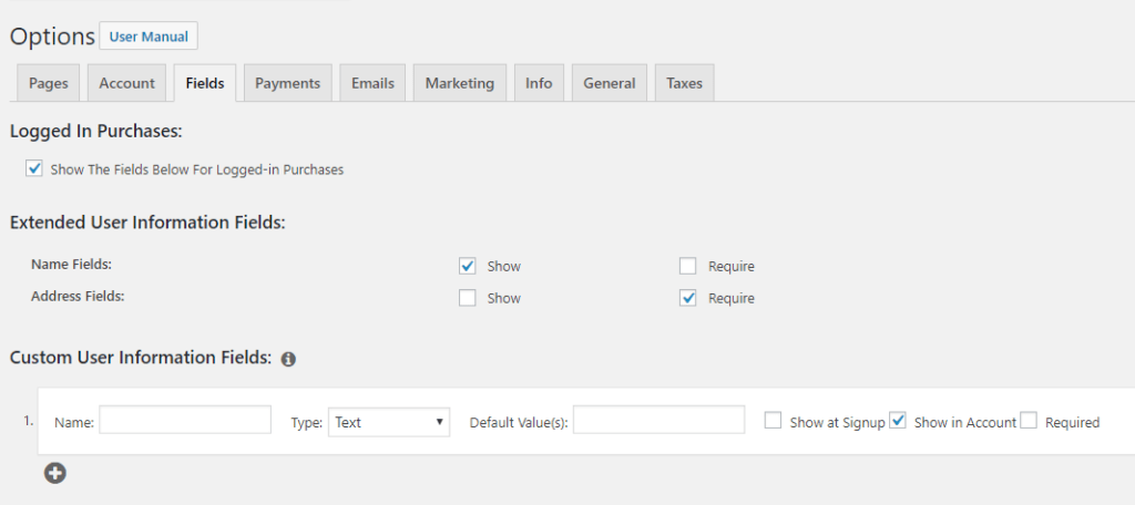 Modifying your signup sheet forms.