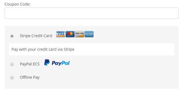 Paying for a subscription using MemberPress.