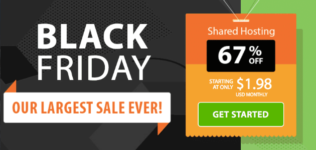 An example of a Black Friday hosting deal