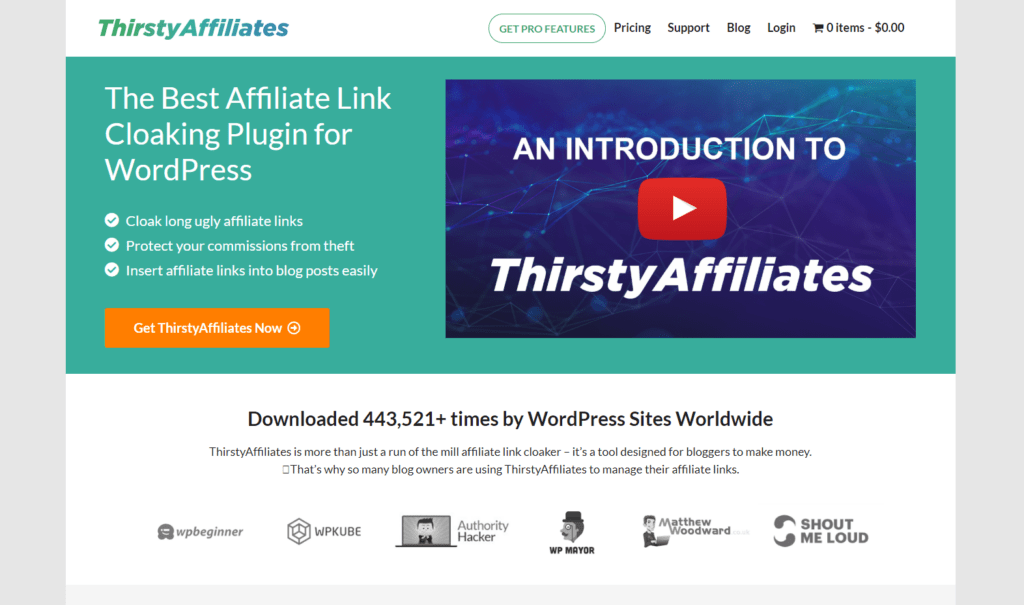 AhirstyAffiliates homepage