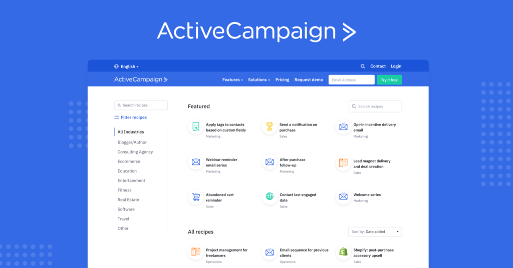 activecampaign screenshot