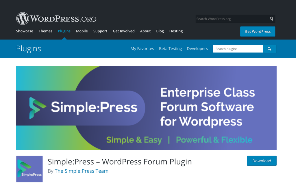 simplepress WordPress Forum Plugins