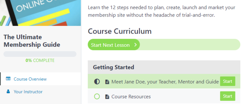 Enabling users to check their course progress