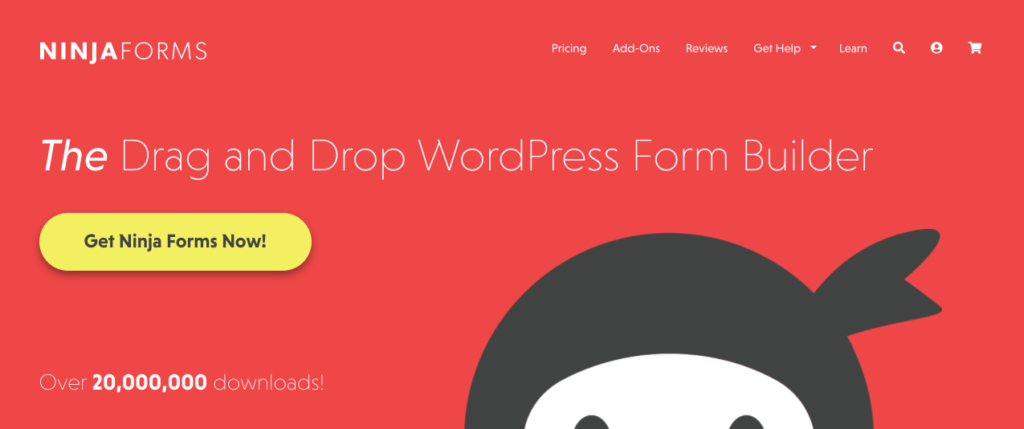 ninja forms homepage