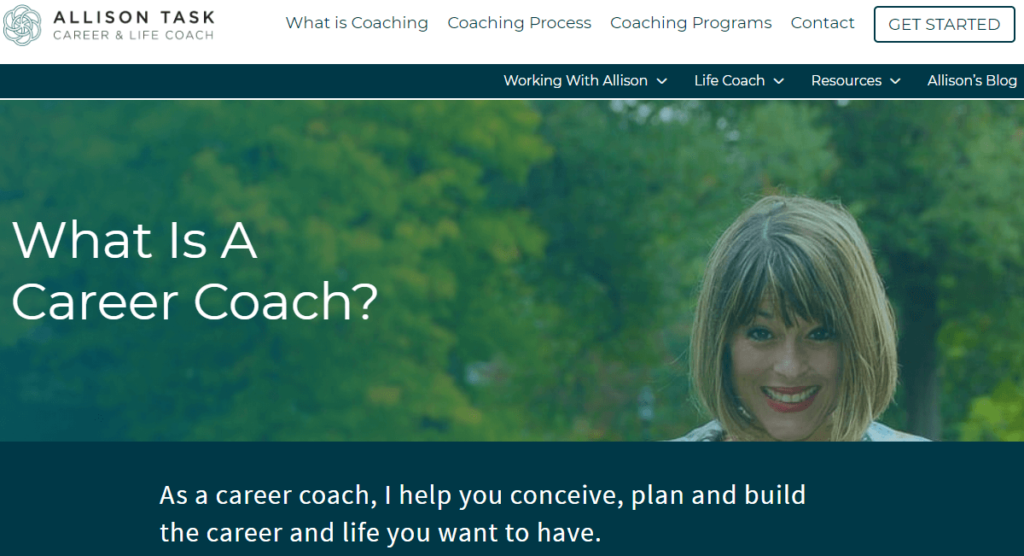 A career coach offering online services.