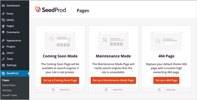 seedprod pages