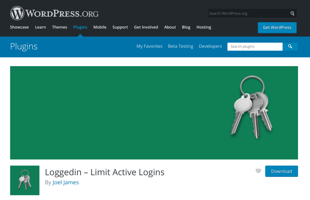 loggedin WordPress plugin