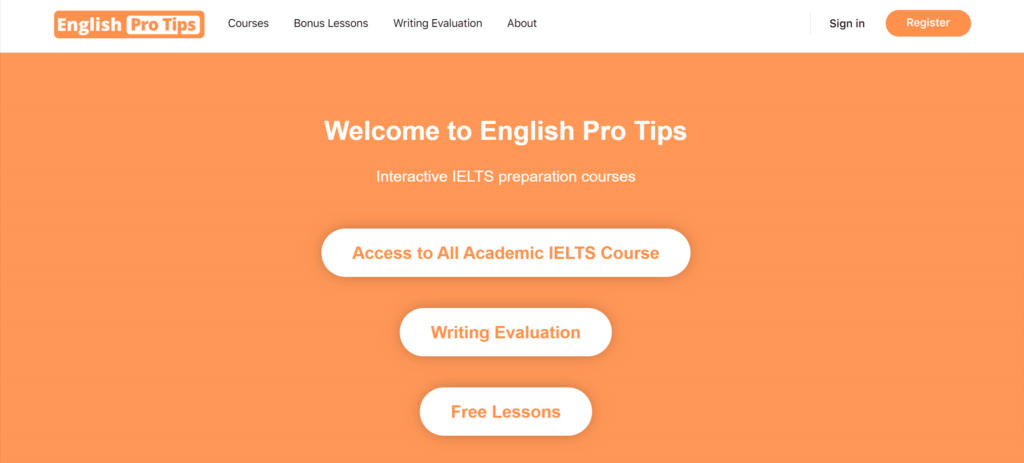English Pro Tips website