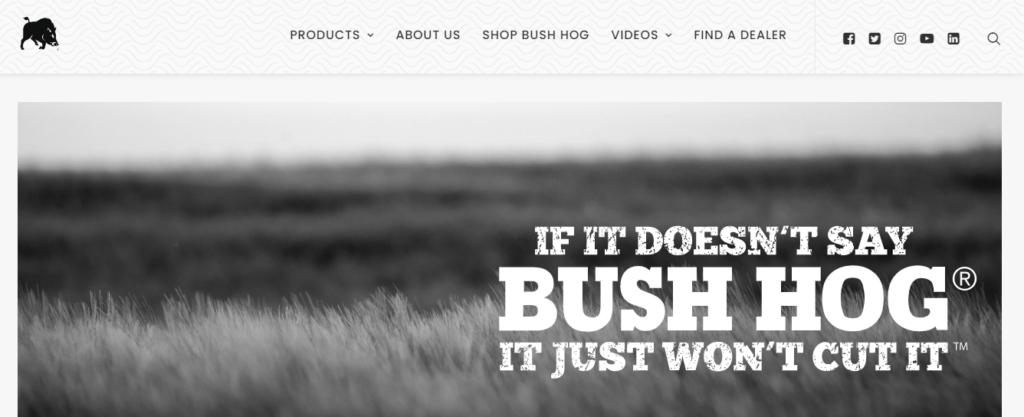 Bush Hog homepage