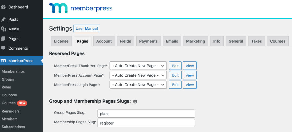 The MemberPress WordPress plugin.