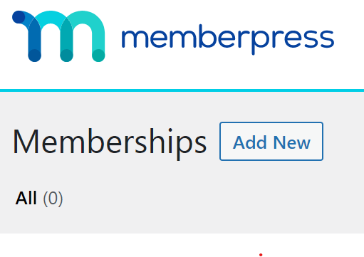 MemberPress add new membership button