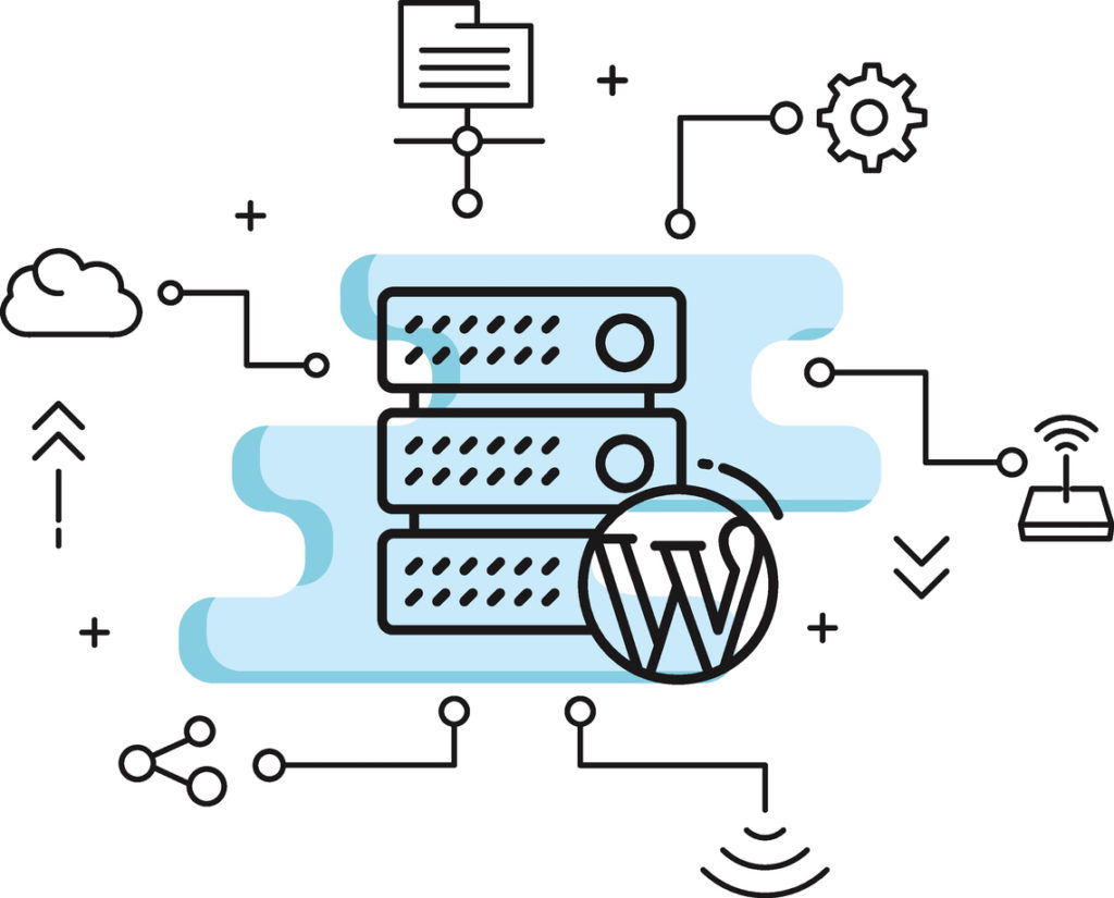 ilustración del concepto de plugin de WordPress - WordPress Membership Site