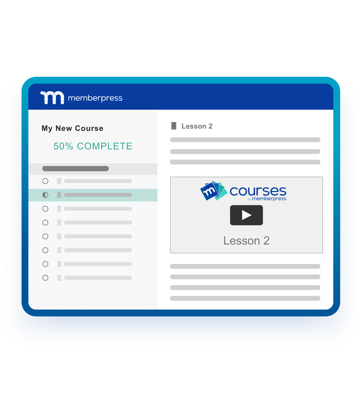 MemberPress Courses features icon