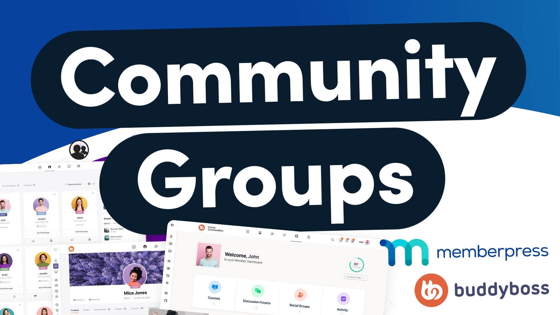 Grupos e fóruns comunitários do MemberPress