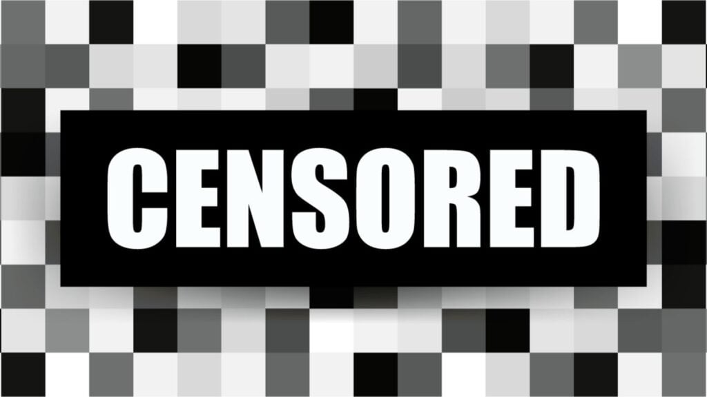 censorship sign