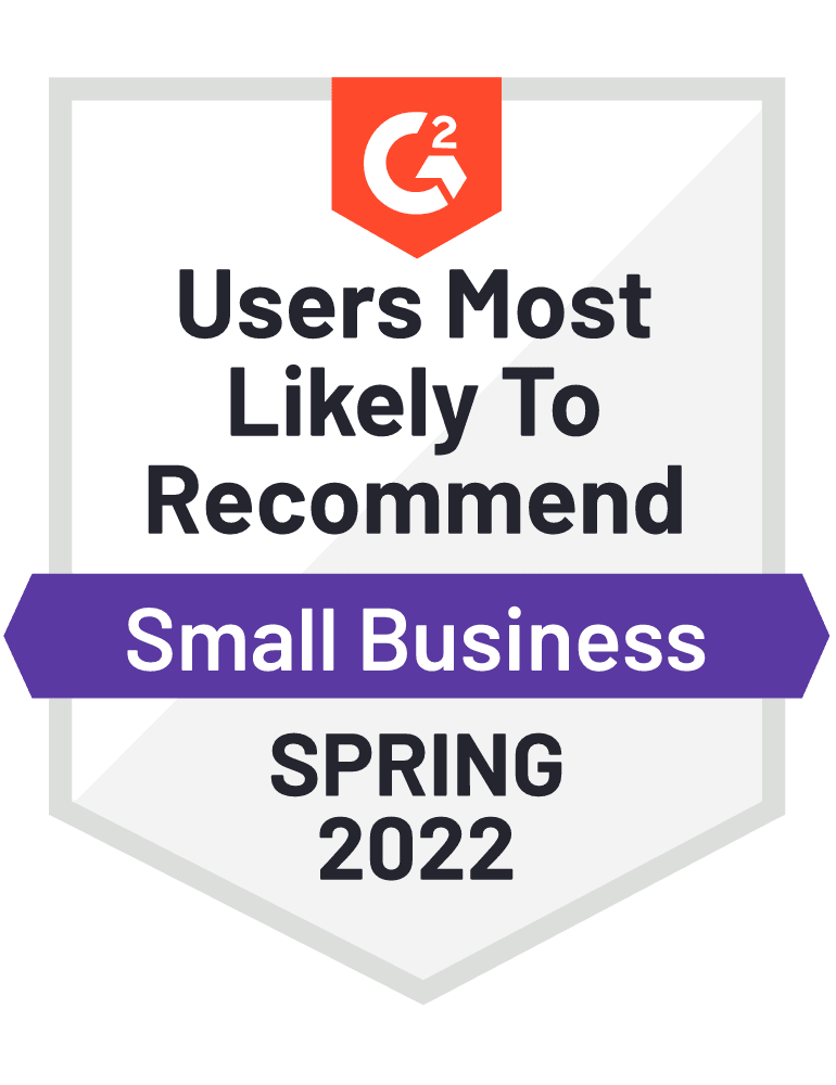 G2 Most Likely to Recommend - Spring 2022
