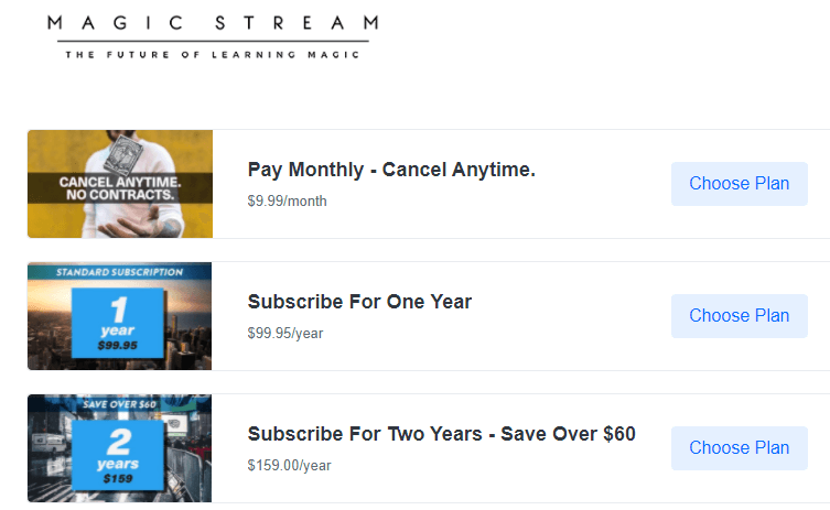 Subscription-based video content paywall.