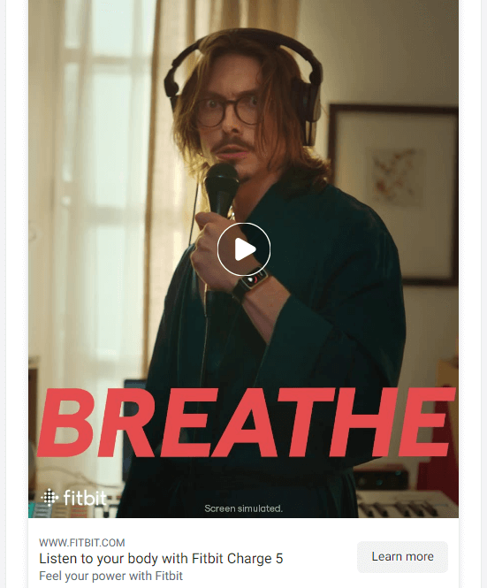 Marc Ribillet Fitbit ad