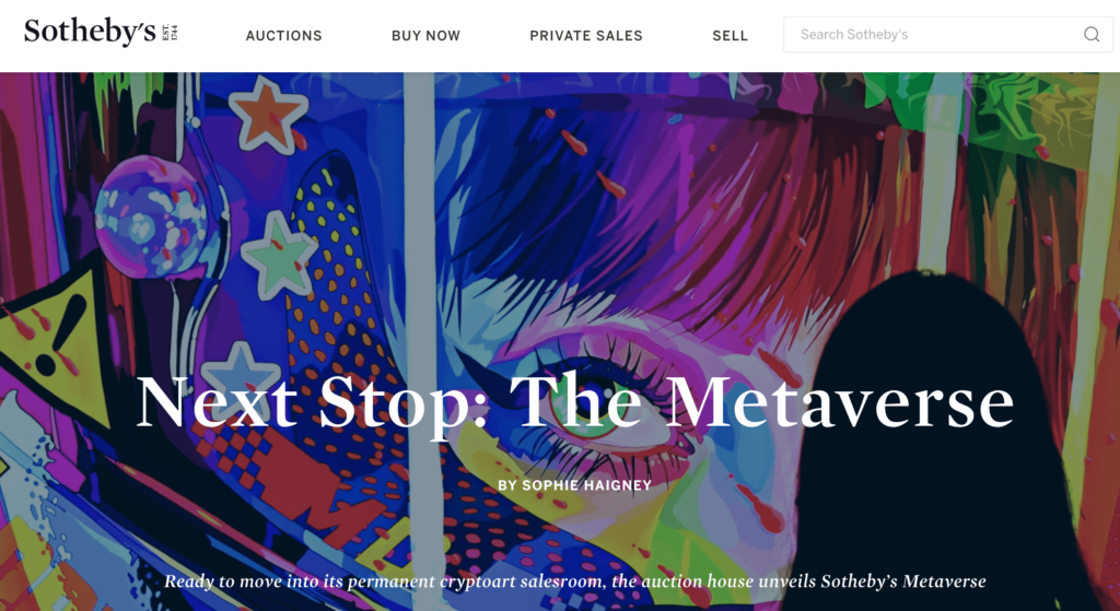 Sotheby's metaverse