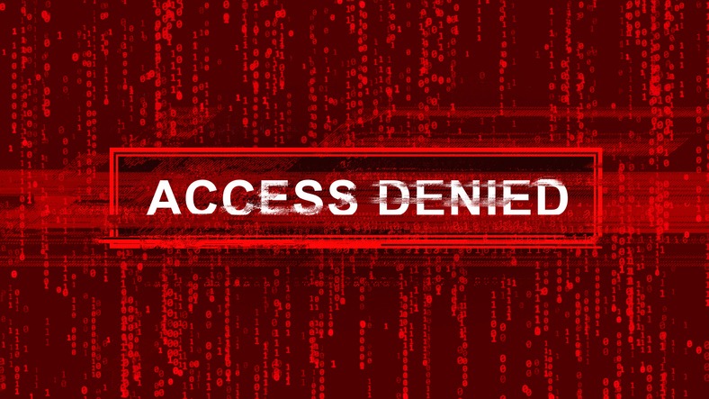 abstract background with the words access denied