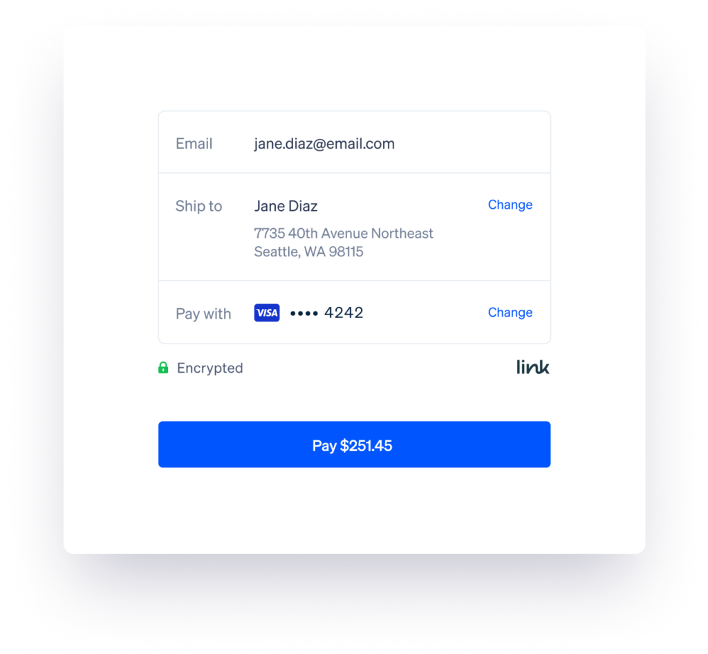 Pay in one click with MemberPress Link by Stripe