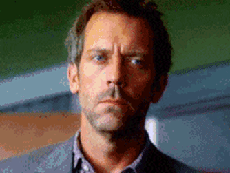 skeptical Dr. House and Wilson