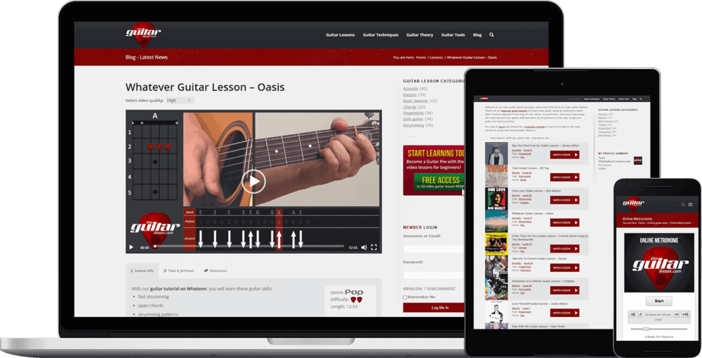 Escola de violão on-line TheGuitarLesson.com