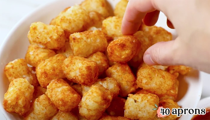 Air Fryer tater tots from 40Aprons.com