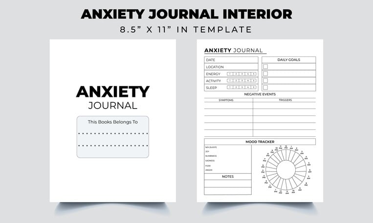 Anxiety journal printable page