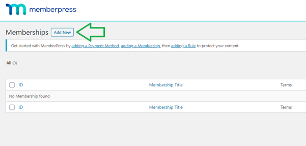 add membership to memberpress screenshot