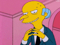 Mr. Burns doing excellent hands